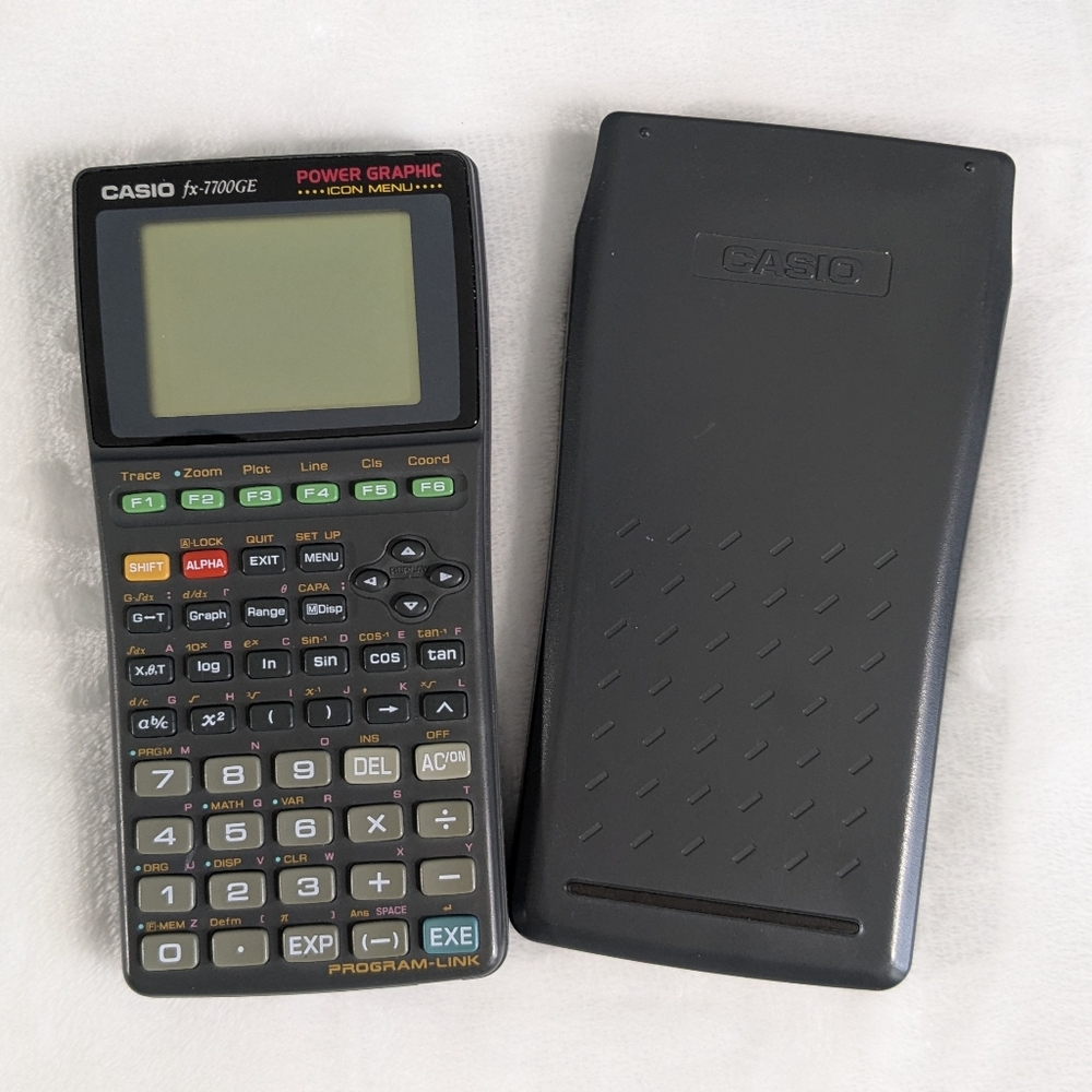 ❤️ 1985 Casio fx-7700GE Graphing Calculator (Untested,No Batteries)